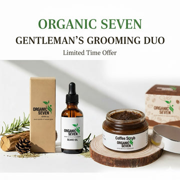 Men’s Herbal Grooming Combo – Beard Oil + Lip Scrub | 100% Natural & Organic