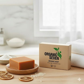 🍊 Organic Seven Orange Handmade Soap – Glow & Radiance ✨