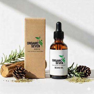 Seven Herbal Beard Oil – 100% Organic Growth & Softening Formula for Men (30ml)