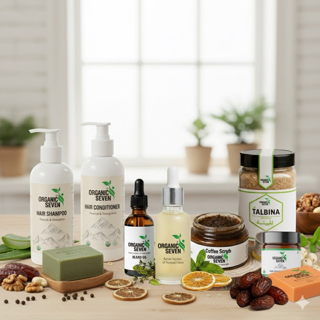 Organic Seven Skin & Hair Care Box Pack (Natural Combo)