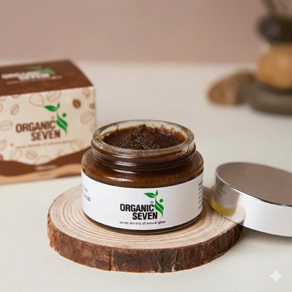 Organic Seven Lip Scrub – 100% Natural Exfoliator for Soft & Pink Lips