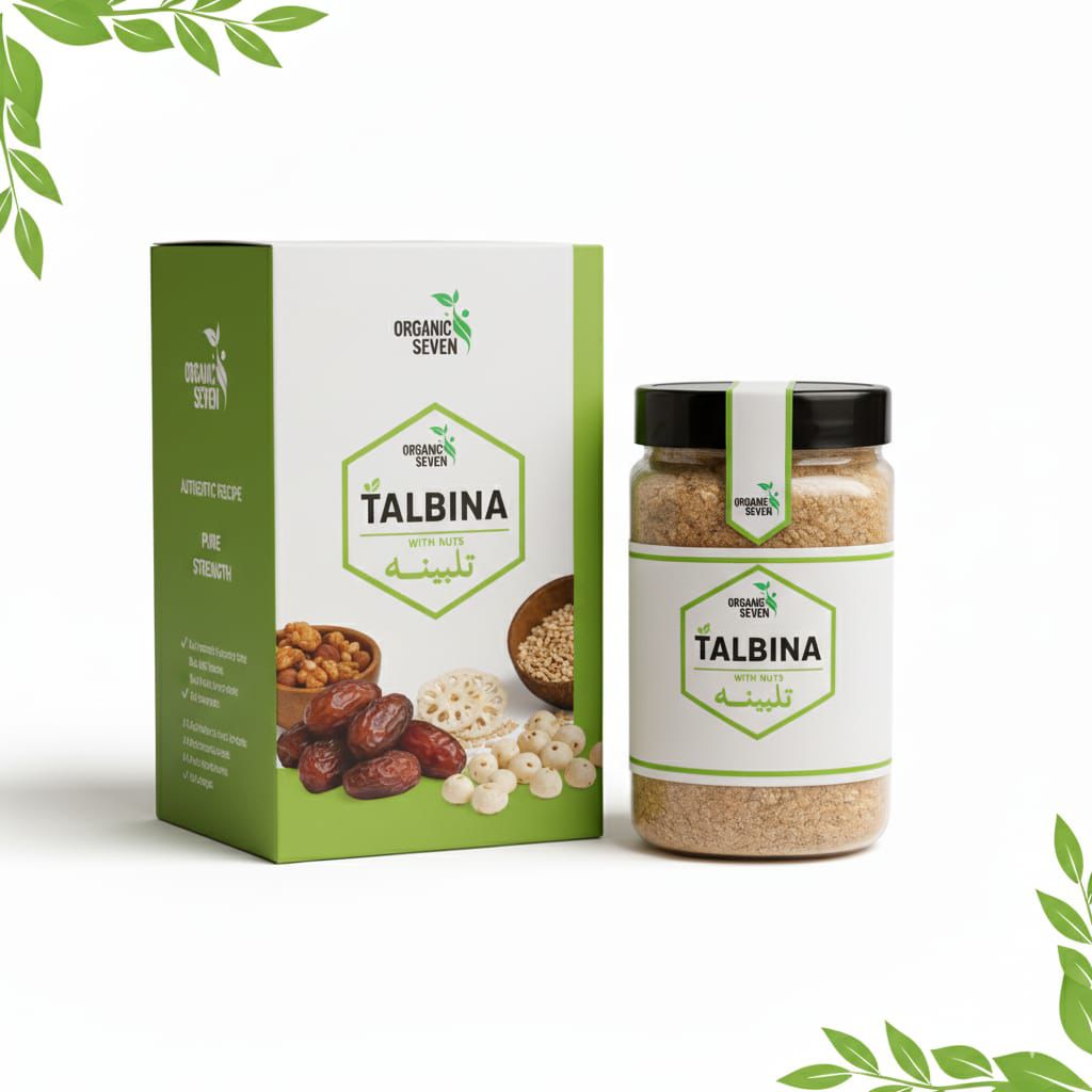 🌿 Organic Seven Talbina with Nuts – Natural Energy & Wellness ✨