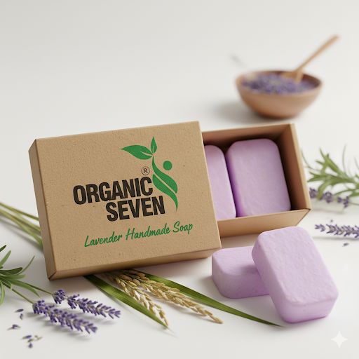 🌿 Organic Seven Lavender Soap 🧼✨